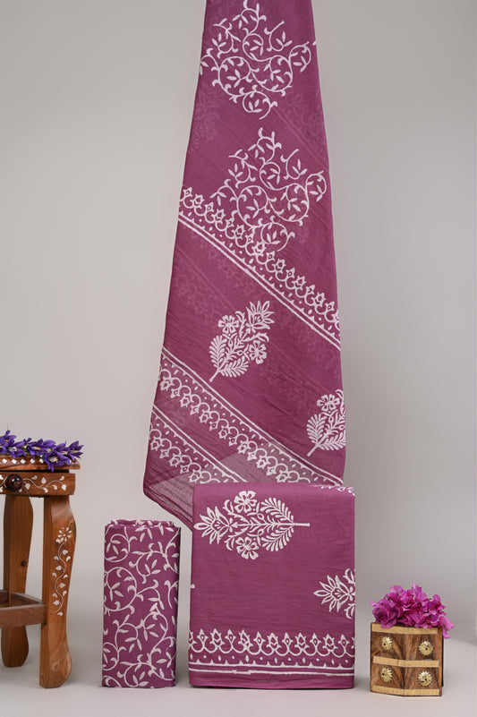 Exclusive Cotton Suit With Cotton Dupatta