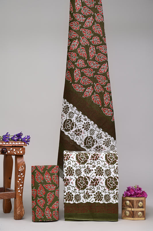 Exclusive Cotton Suit With Cotton Dupatta