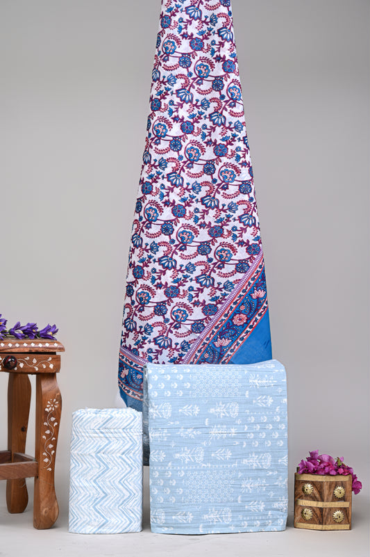 Exclusive Cotton Suit With Cotton Dupatta